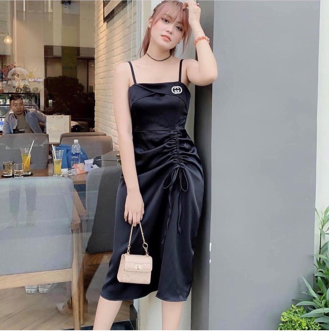 Đầm kate lụa siêu đẹp y hình cực hót cho các nàng ld2019