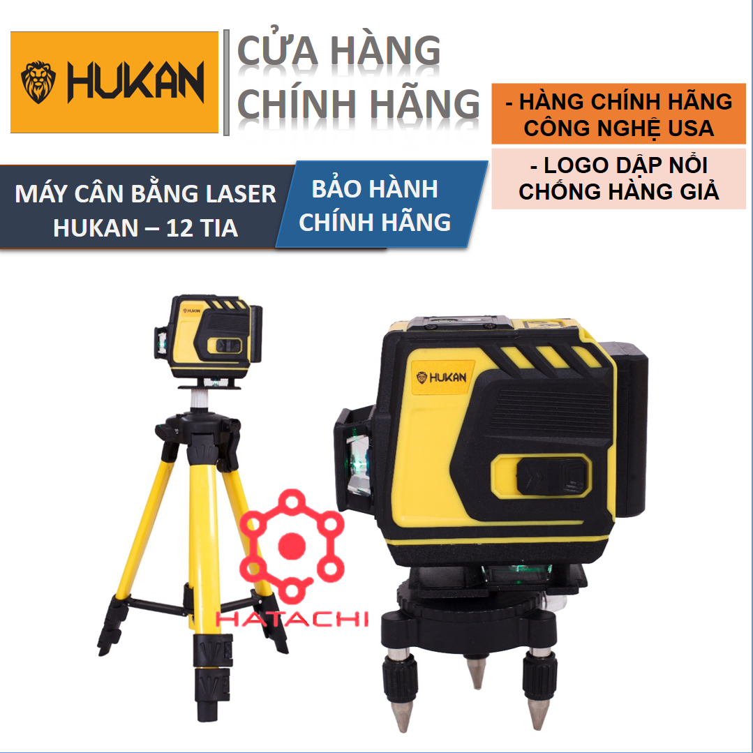 Máy cân bằng laser - Hukan 12 tia