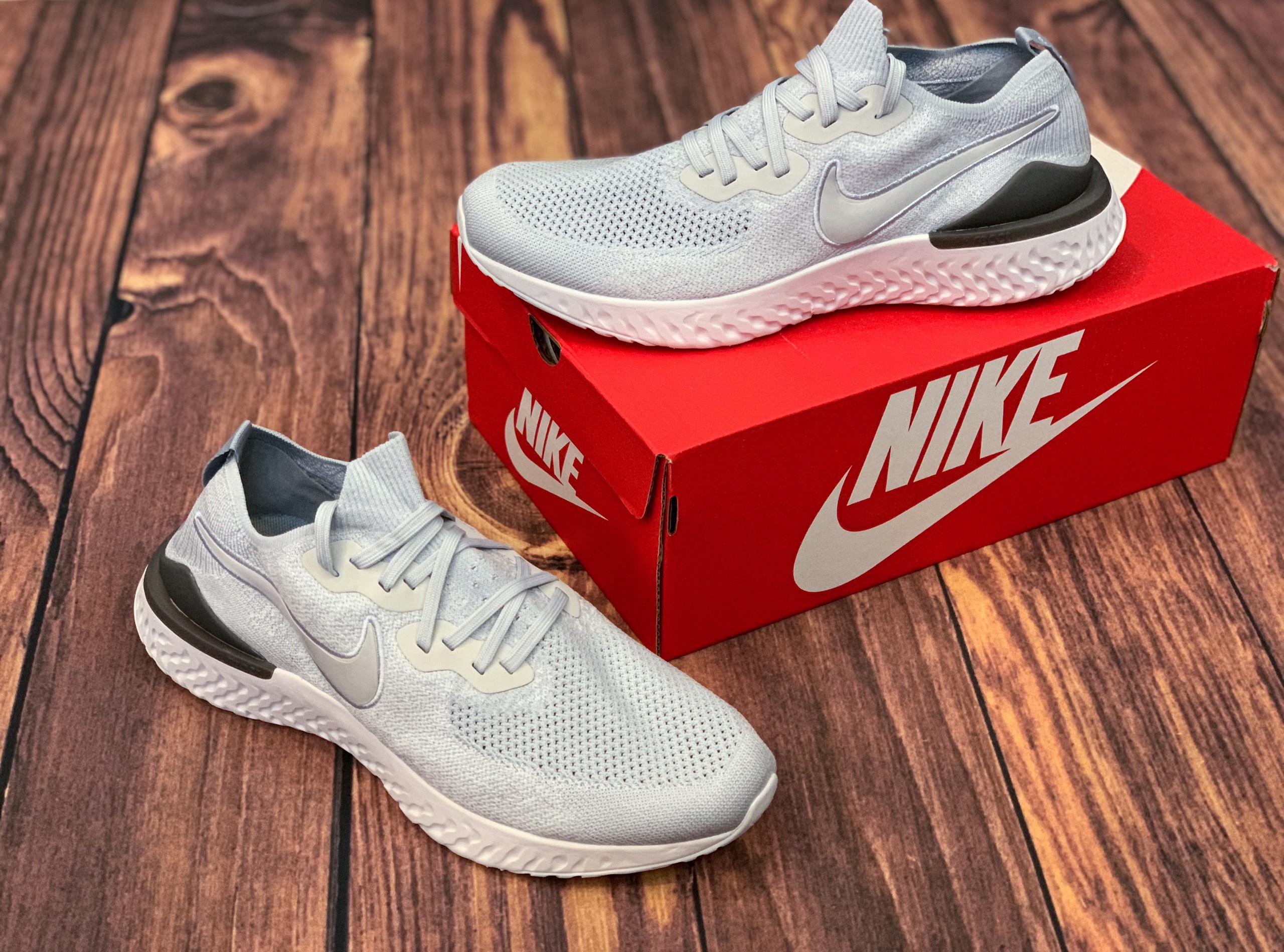 Giày Epic react mới êm bền nhẹ thoáng thể thao (Xám)