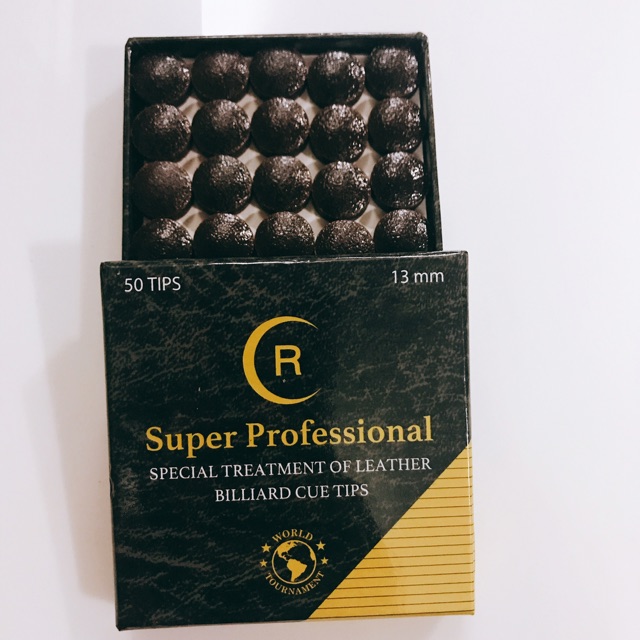 [ Bán lẻ viên ] Đầu cơ bida cao cấp R Super Professional 11.5;12;13mm