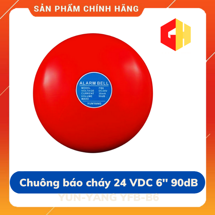 [HCM]Chuông báo cháy 24 VDC 6 90dB YUN-YANG YFB-B6