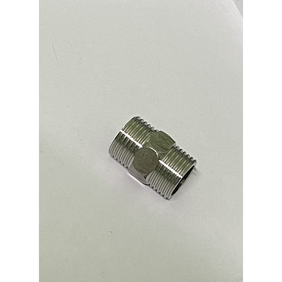 Kép nối 2 đầu ren inox Ø 21 (304)