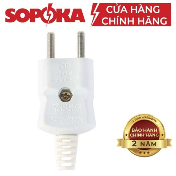 Phích cắm chống cháy Sopoka (P3000W-TH)