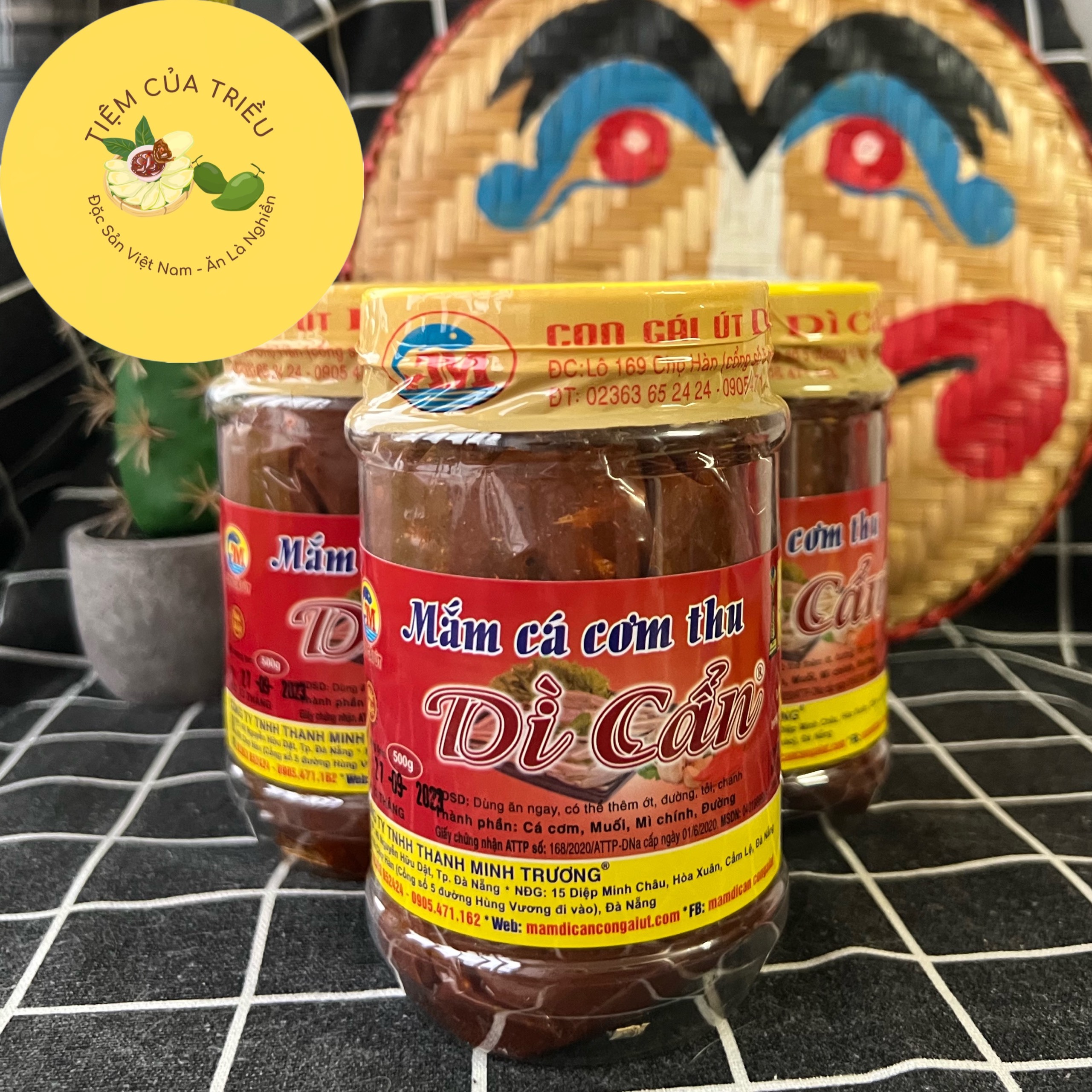 Mắm Cá Cơm Thu/Cá Cơm Dì Cẩn Đà Nẵng 500g (1 hũ)