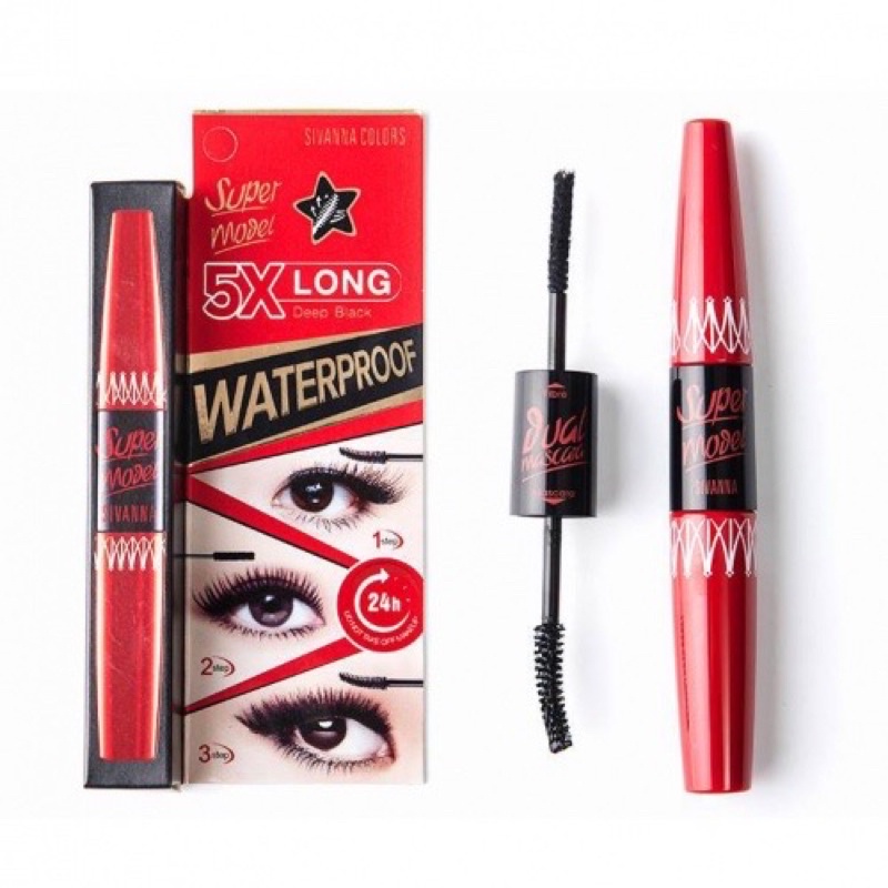 MASCARA NỐI MI SUPER MODEL 5X LONG SIVANNA ( Thái Lan ) ( MÃ 54)