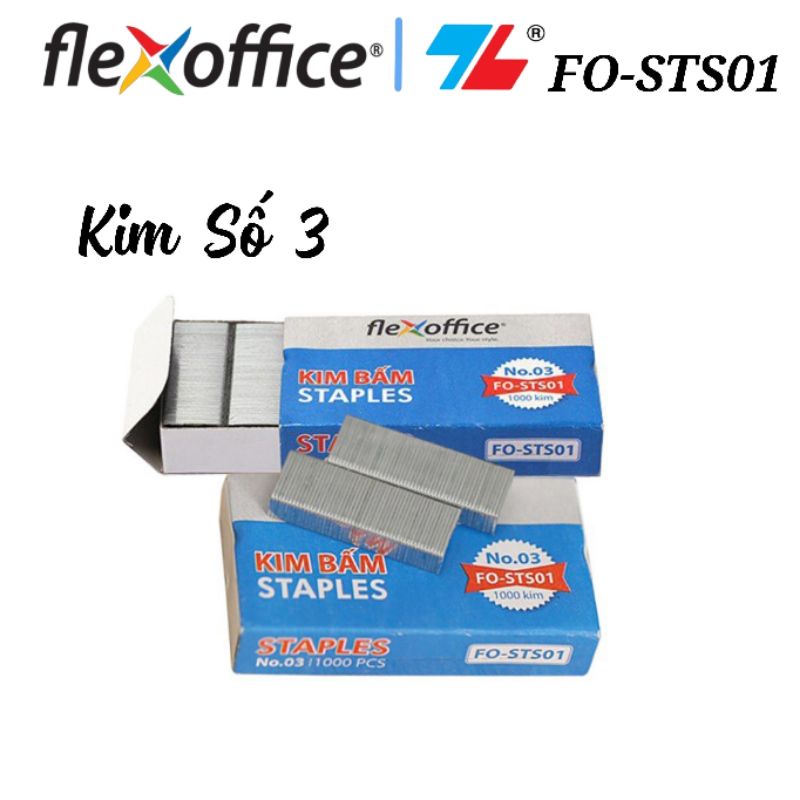 Kim Bấm Số 10 Và Số 3 Flexoffice/Thiên Long (chính hãng)