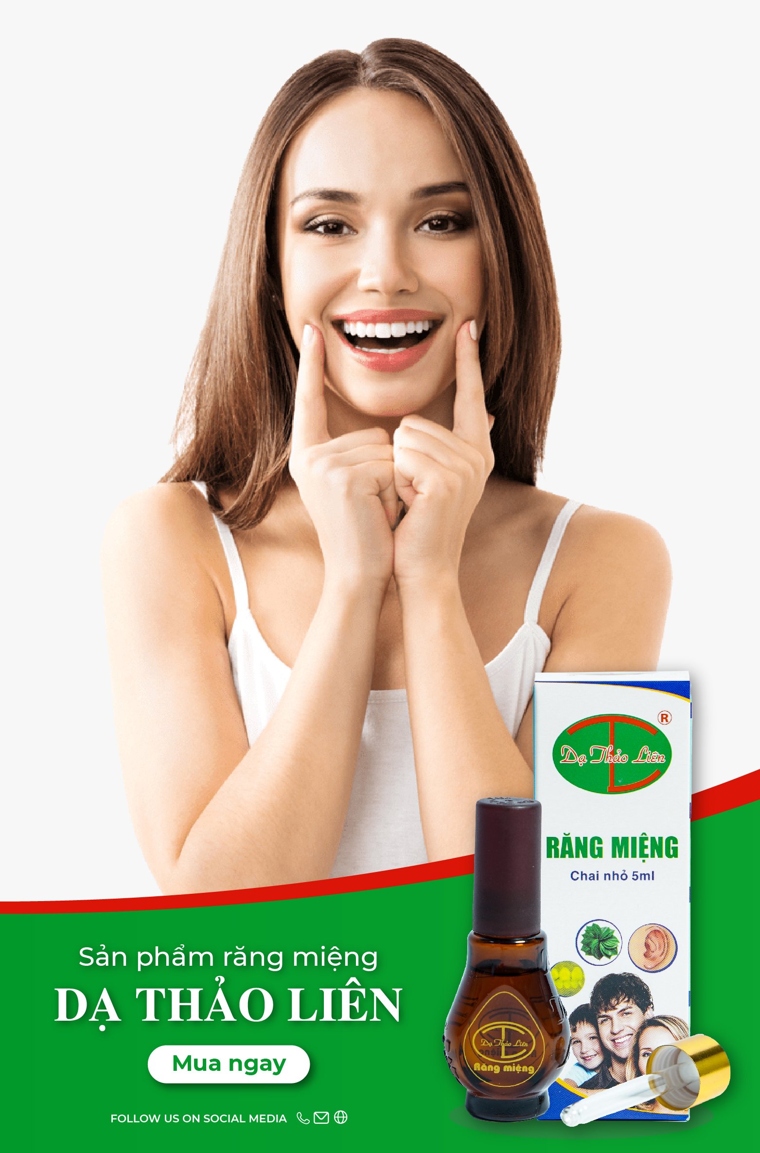 Tinh dầu thảo dược Răng miệng (hỗ trợ điều trị sâu răng hôi miệng) - Dạ Thảo Liên 5 ml