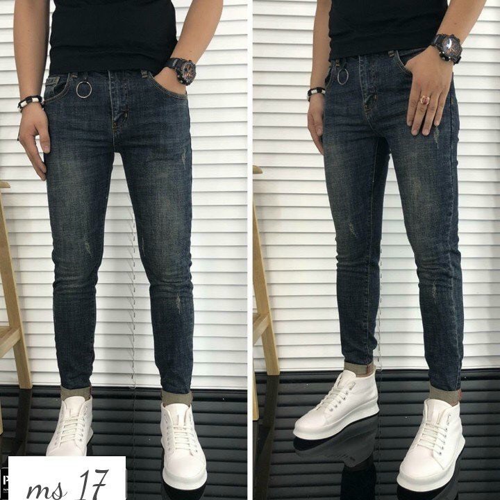 Quần jean nam xước nhẹ MS17