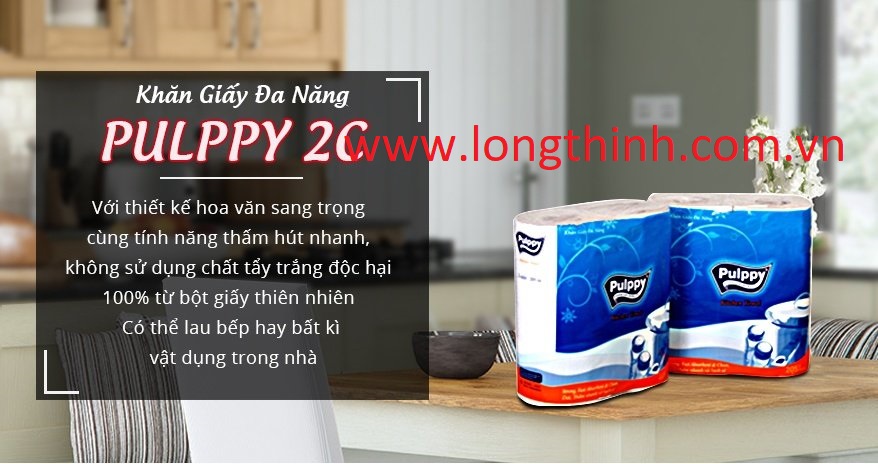 Khăn giấy đa năng Pulppy 2 lớp