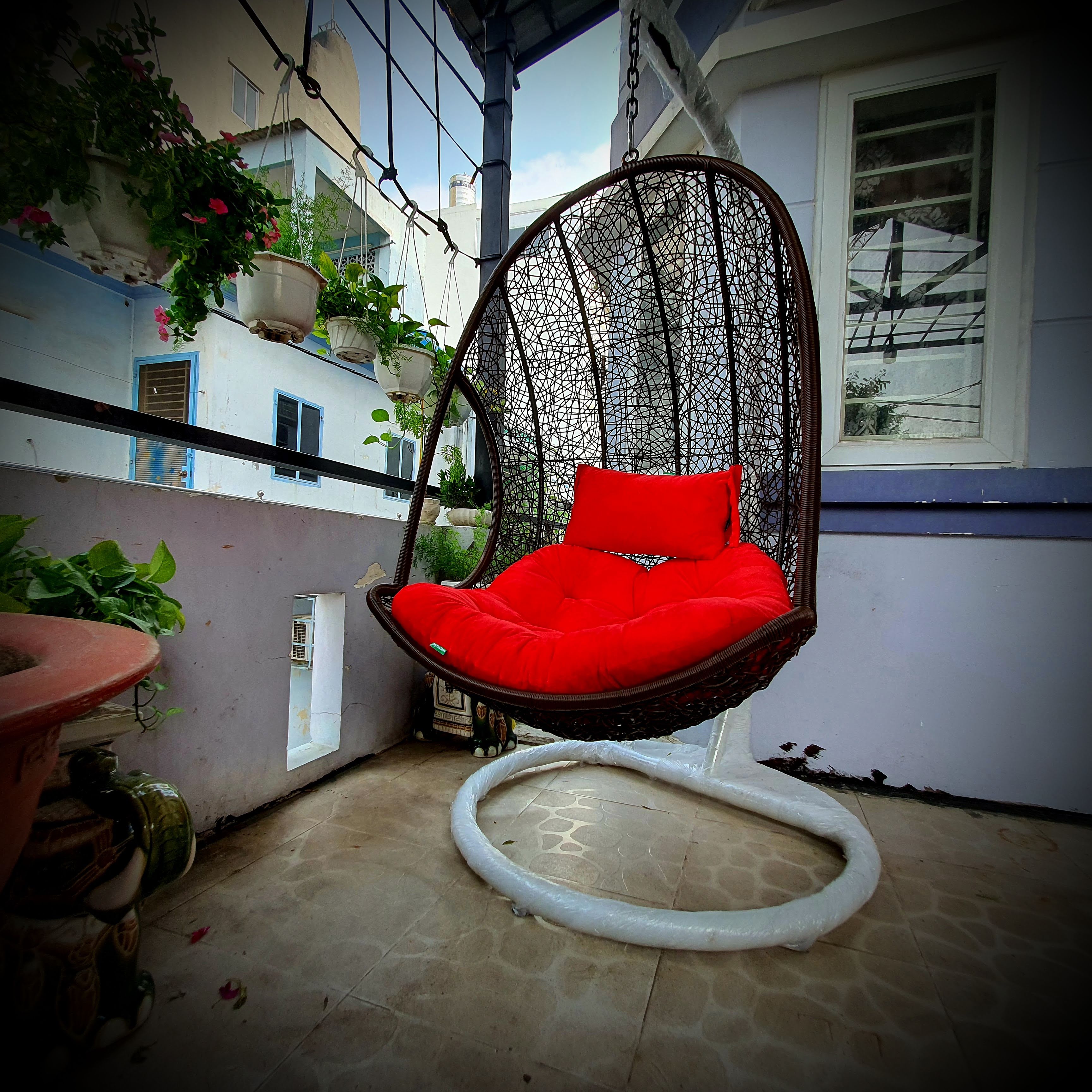 Xích đu đơn nệm nhung - NAVICOM