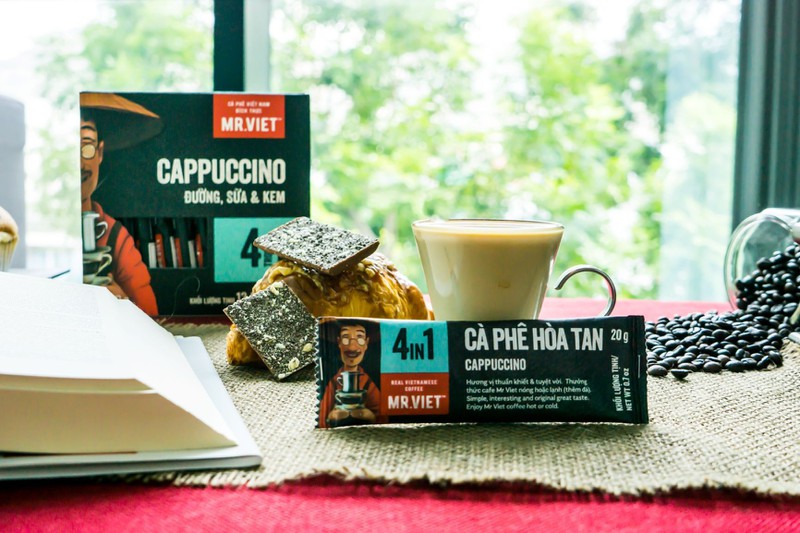 Combo 6 hộp cà phê hòa tan Cappucino 4in1 ( Combo 6 boxes instant coffee Cappucino 4in1 )