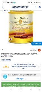 Sữa Bột DR. Nano Hyaluron & Collagen Tokyo Japan Bổ Sung Collagen Giúp Tăng Cường Nội Tiết Tố Nữ, Tăng Kích Thước Vòng 1,Tăng Cường Miễn Dịch, Giảm Nám,Xạm Da-hộp 400g 2
