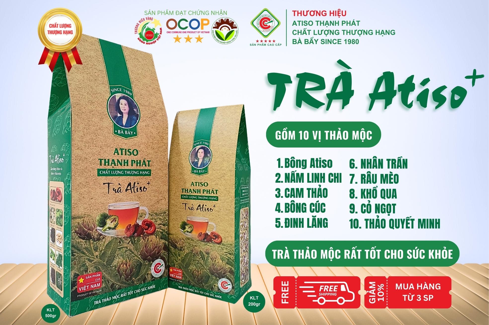 THẠNH PHÁT Artichoke tea 100% premium quality natural herb tea/premium quality product 500gr package for detox body, good for discreet liver, free shipping in Ho Chi Minh City