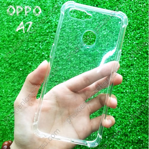 Ốp lưng dẻo trong cho Oppo A7 (Loại đẹp, chống bẩn)