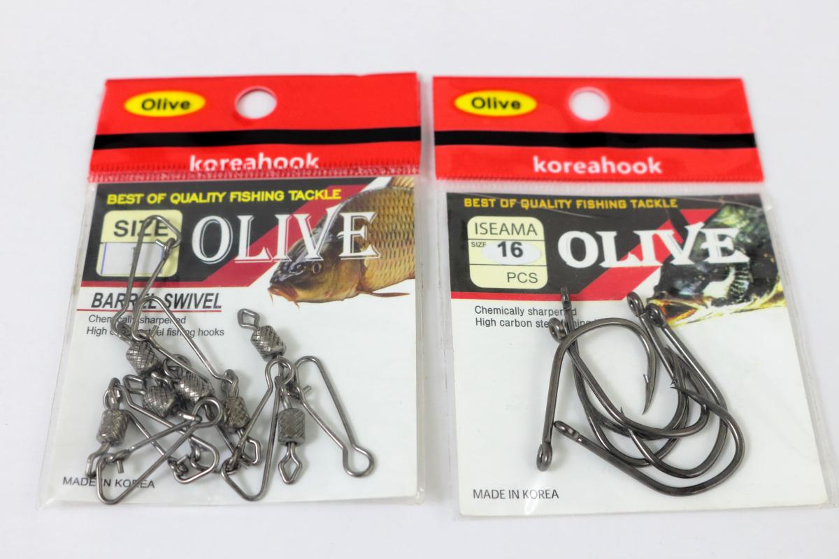 Lưỡi Câu Cá Khóa OLIVE thép đen carbon cao cấp