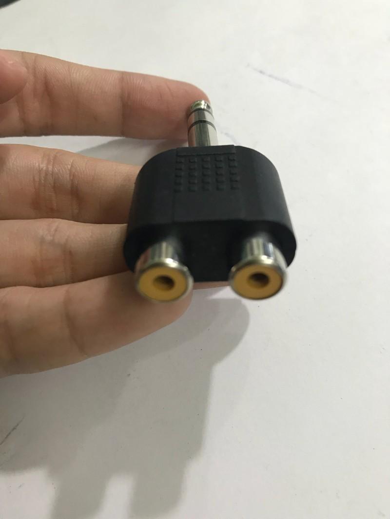 COMBO 2 Đầu chuyển JACK 6.5 ly ra 2 bông sen cái RCA