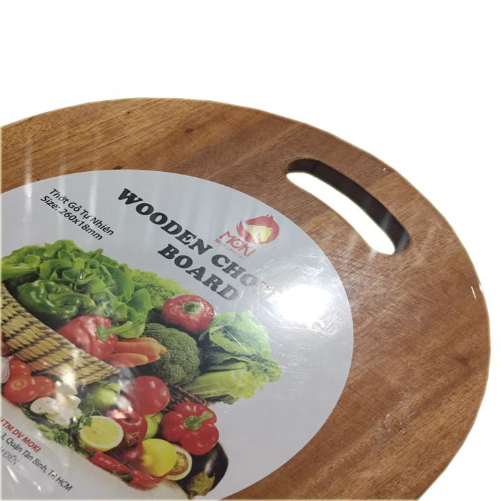 [HCM][ĐẸP CHẤT] Thớt gỗ xà cừ tròn 26 cm dày dặn