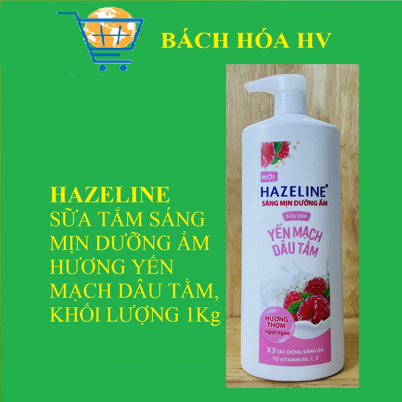 Sữa Tắm HAZELINE 1kg  - BACH HOA HV