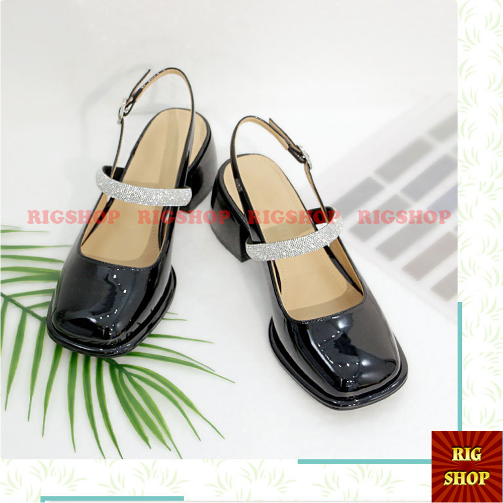 GIÀY CAO GÓT 6CM QUAI ĐÁ DÁNG SANDAL SIÊU SINH