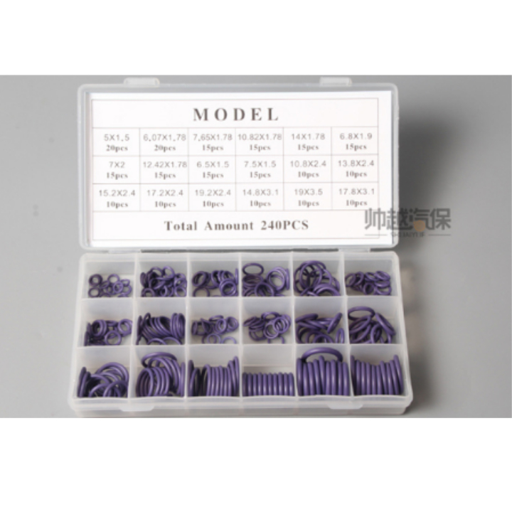 Hộp gioăng cao su 270 chiếc 18 kích cỡ  Hộp gioăng sin cao su - DỤNG CỤ XE HƠI phụ kiện chuyên dành cho xe ô tô