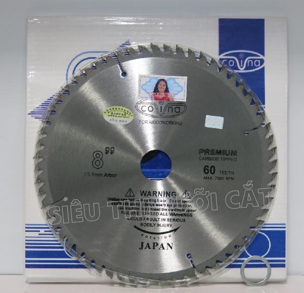 LƯỠI CẮT GỖ COVINA 200mm x 60 răng