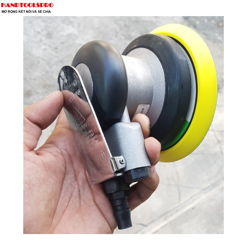 Máy chà nhám hơi tròn siêu khỏe 125mm Prima (đế trơn)