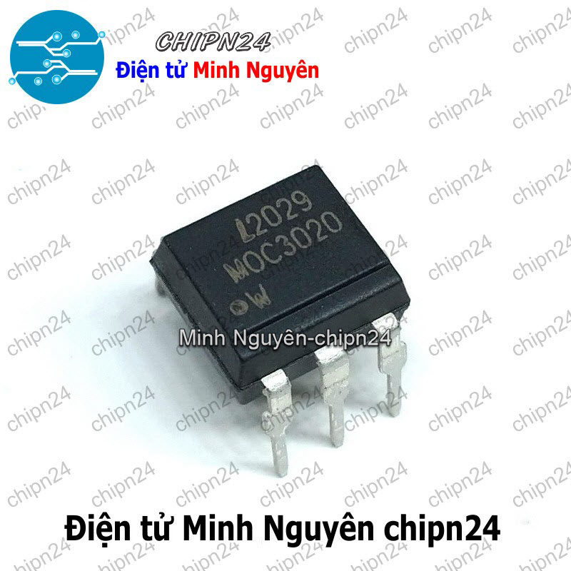 [2 con] (DT) Opto MOC3020 DIP-6 Đen Hàng Tốt (3020) - HH005531