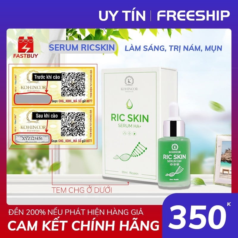 COMBO ĐẸP DA CAO CẤP RIC SKIN TẢO SÂM