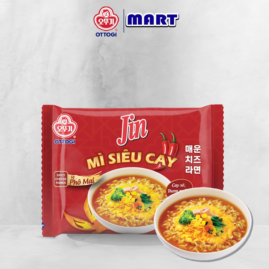 [FREESHIP️] - Mì Jin siêu cay vị phô mai Ottogi 105g