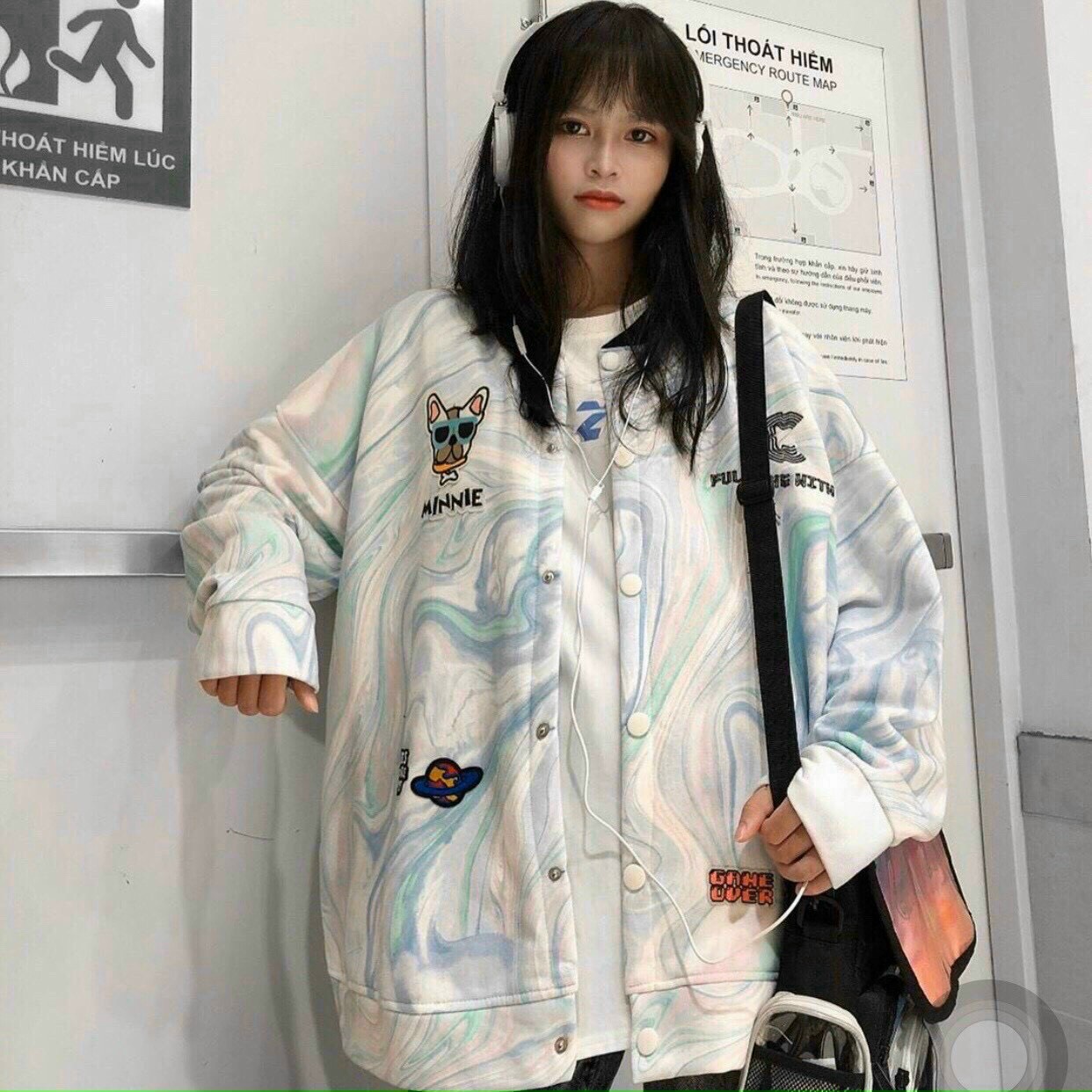 Áo Khoác nữ hoodie chất vải thun nỉ mềm mịn cực đẹp(cổ tròn)