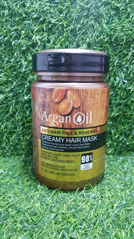 Kem ủ phục hồi tóc hư tổn siêu mượt Argan Oil 1000ml