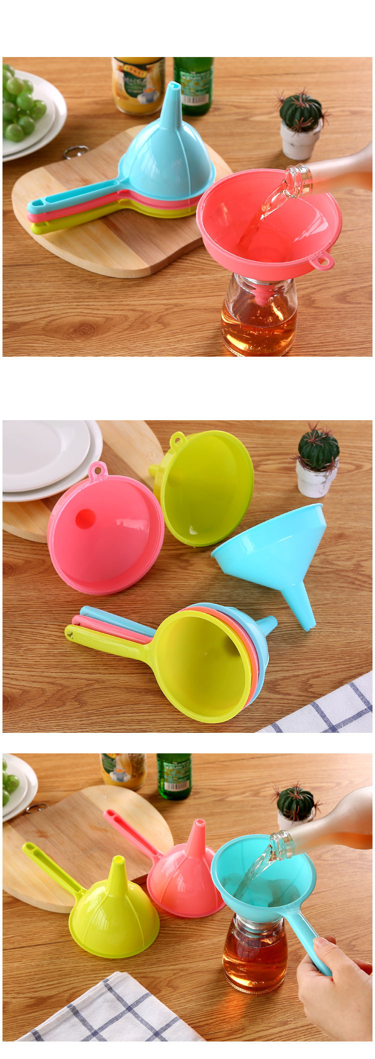 Phễu Rót Chất Lỏng Bằng Nhựa Cán Dài