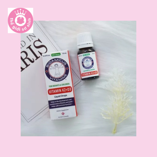 BioAmicus Vitamin D3K2MK7 10ml chính hãng- 08TGSS