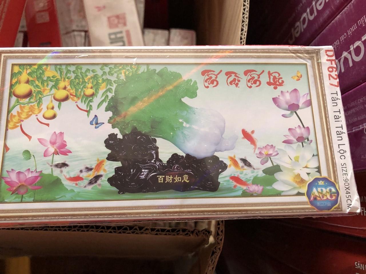 [HCM]Tranh đính đá TẤN TÀI TẤN LỘC DF627 kích thước 90 x 45CM