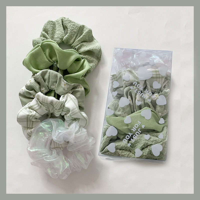 [HCM]Set dây cột tóc scrunchies 5 cái - UniLabel