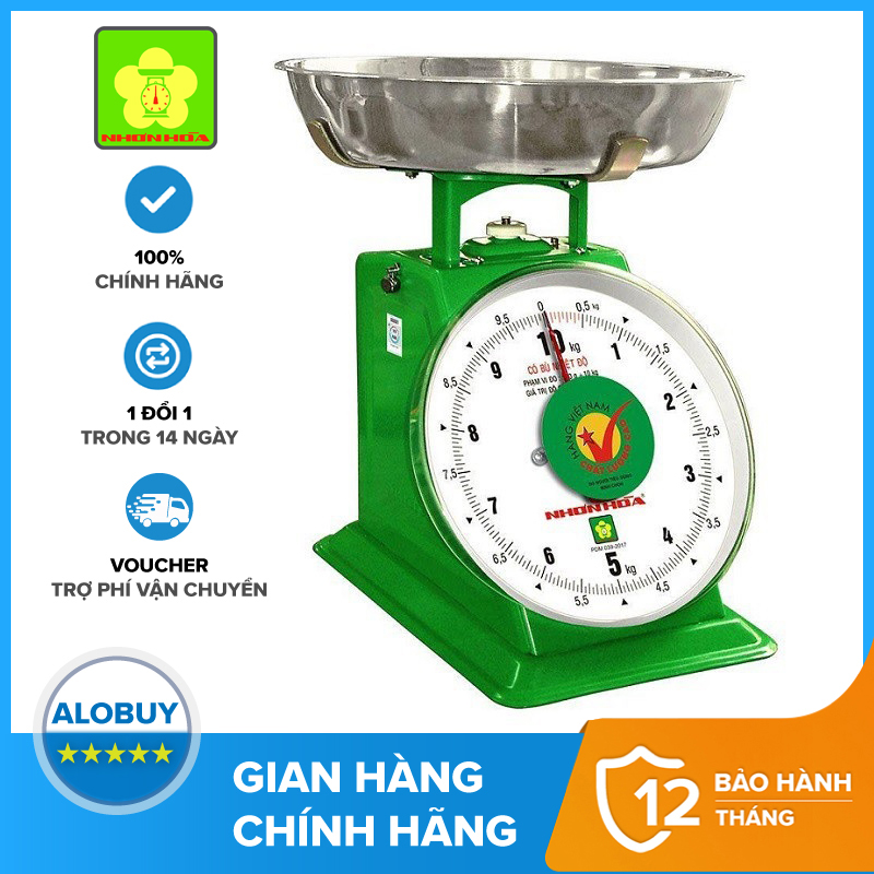 [TOP 1 LAZADA] Cân Đồng Hồ Lò Xo Nhơn Hòa 10Kg NHS-10