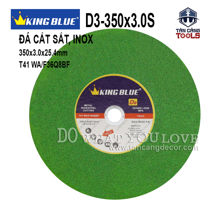Đá cắt sắt, inox 350 mm kingblue d3-350×3.0s