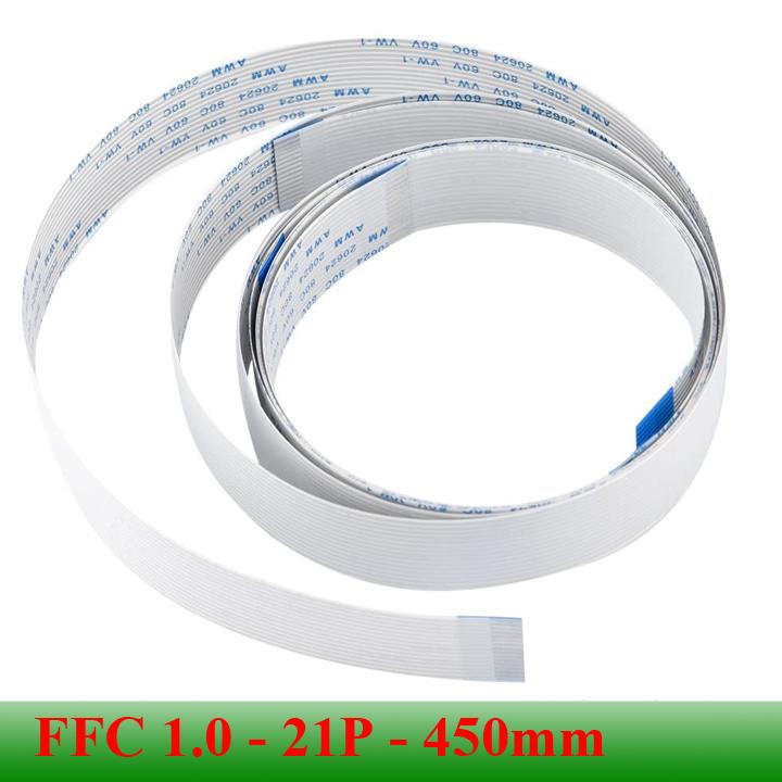 Cable FFC 1.0mm 21 pin dài 450mm AWM 20264