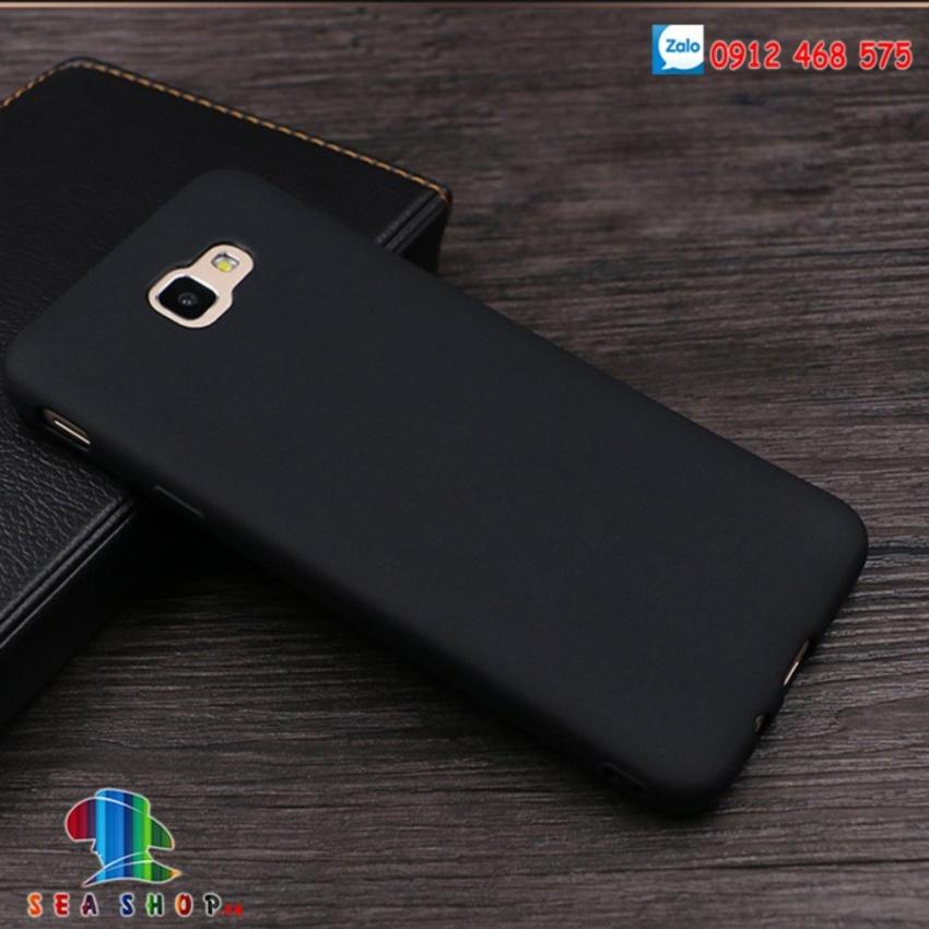 [TẶNG CƯỜNG LỰC]Ốp lưng Samsung Galaxy A7 2017 - A720 silicon đen