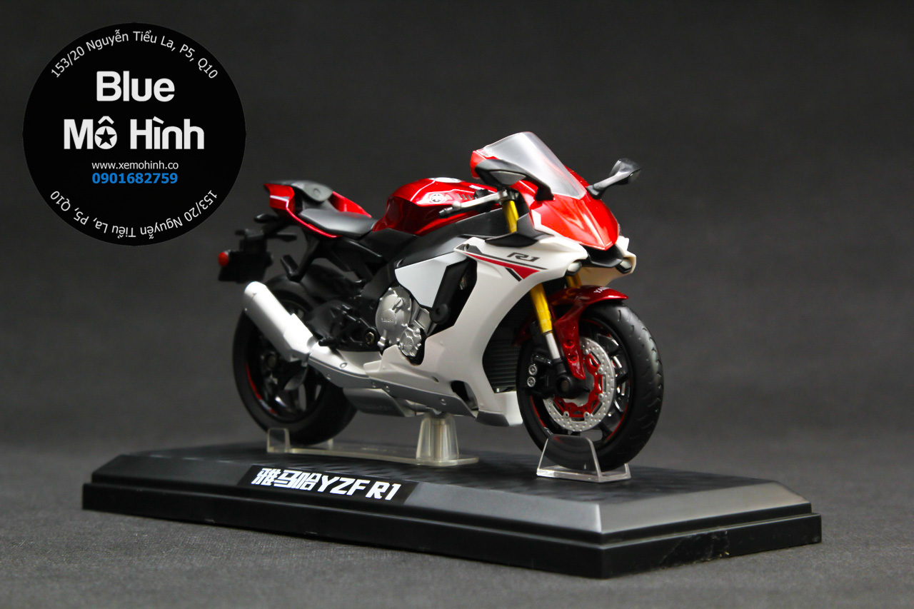 Blue mô hình | Mô hình xe mô tô Yamaha R1 New 1:12