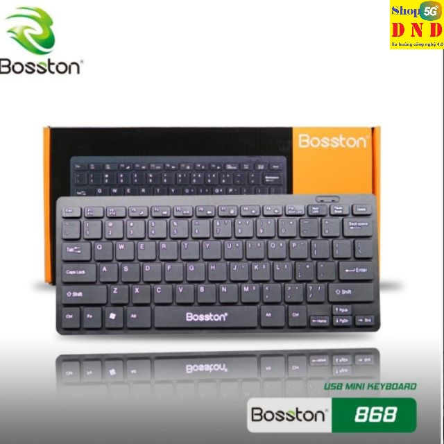 [GIÁ TỐT] - BÀN PHÍM - KEYBOARD BOSTON MINI 868 USB có dây , nhỏ gọn dễ mang theo, du lịch, học tập, làm việc