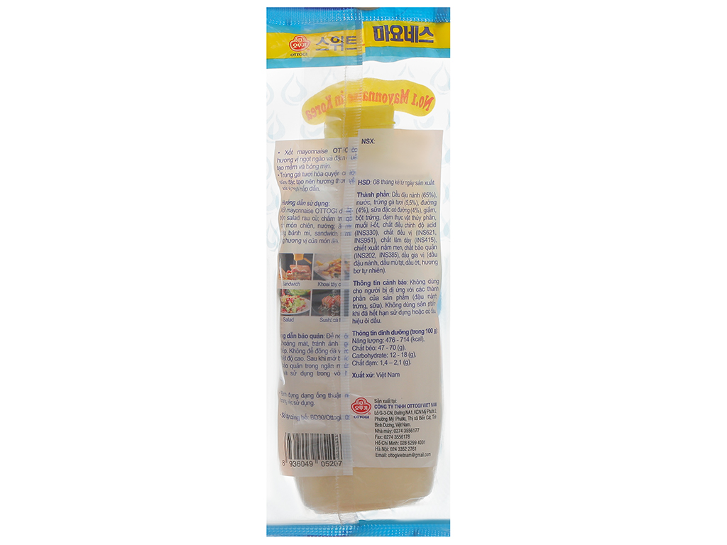 Xốt mayonnaise Ottogi ngọt dịu chai 245g