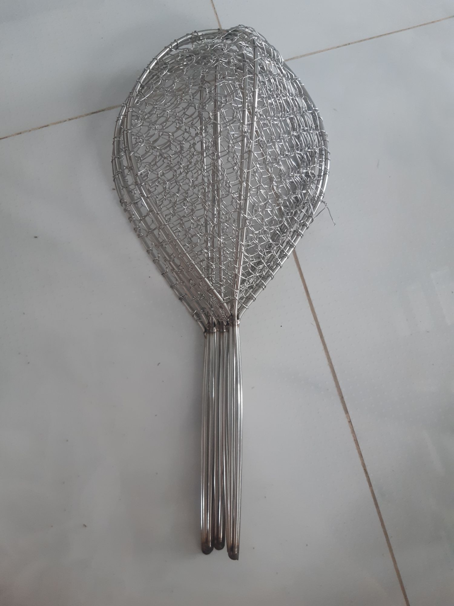 Vợt vớt cá inox ( loại trung ), 1 cặp