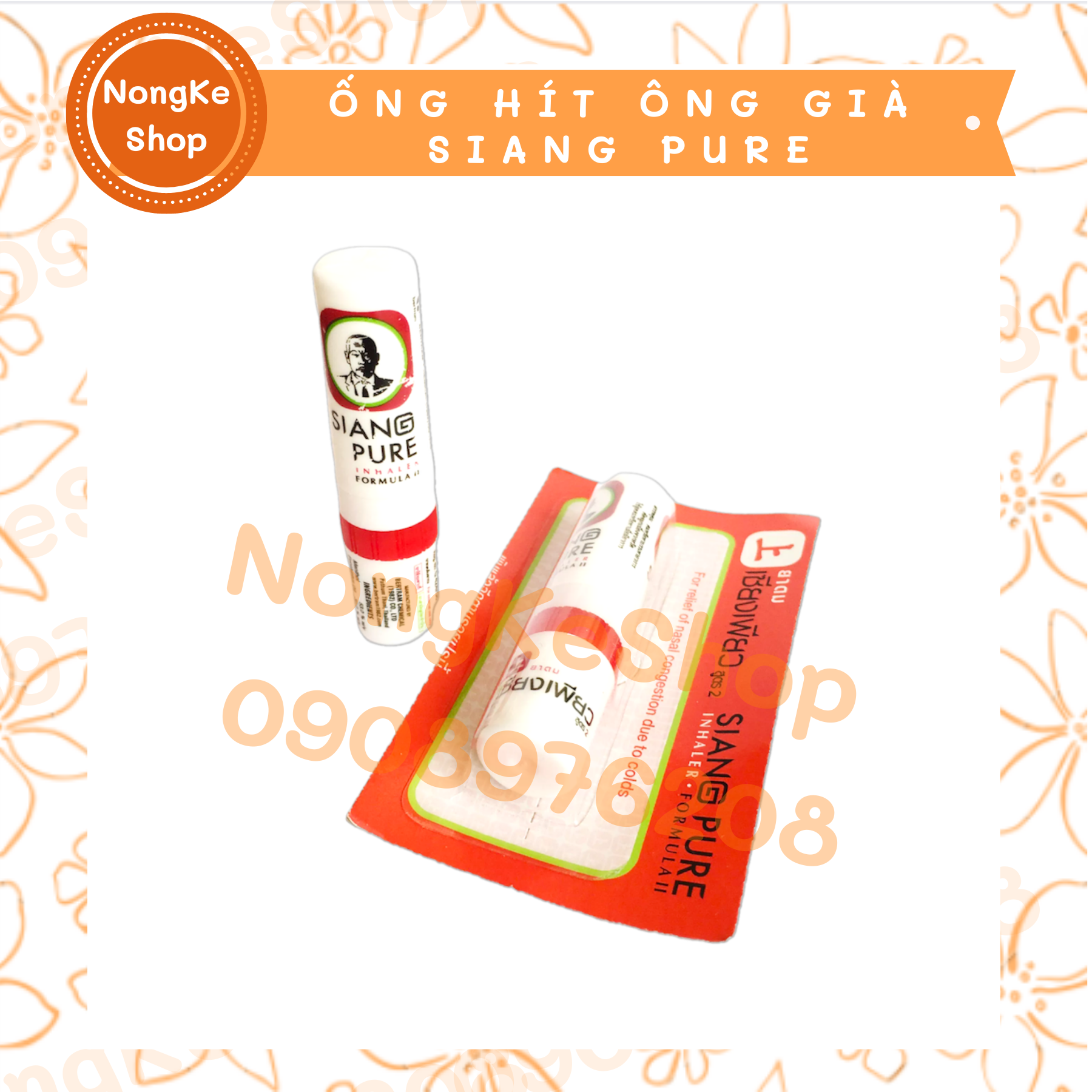 ỐNG HÍT ÔNG GIÀ SIANG PURE THÁI LAN