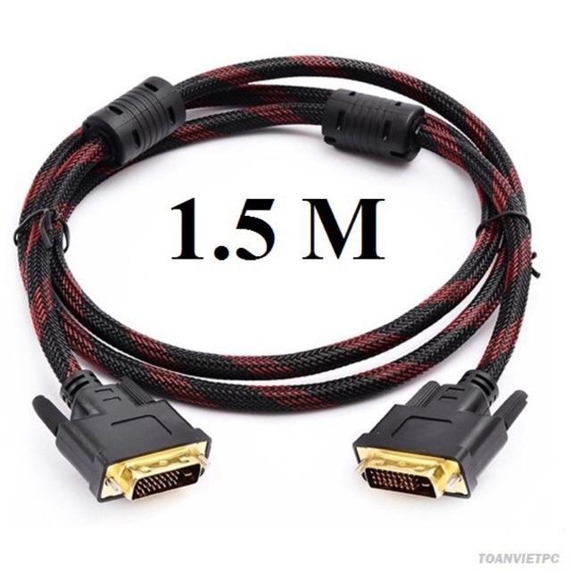Cáp 2 đầu dvi dây dù dài 1.5 mét