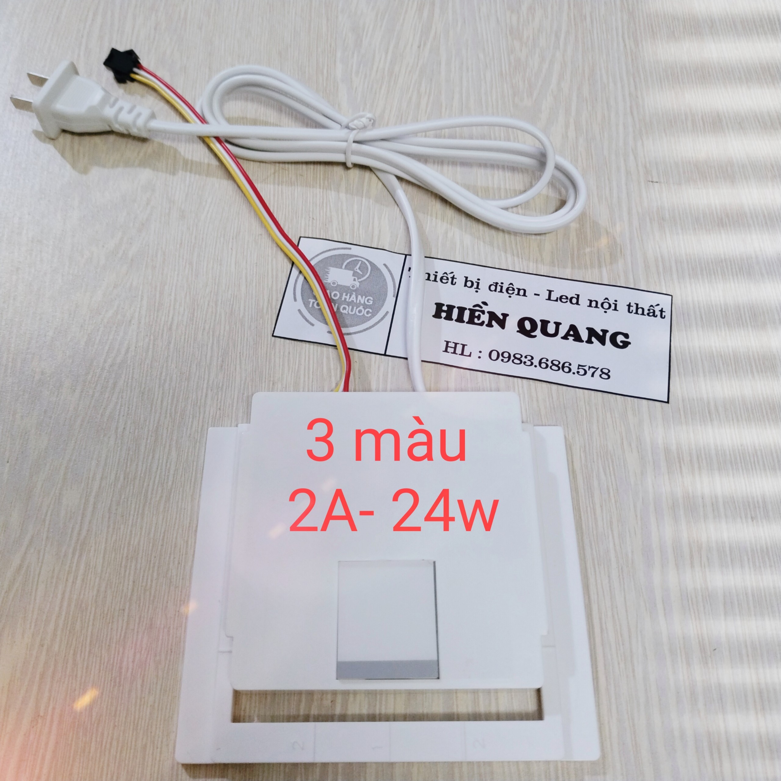 Công tắc cảm biến gương led liền nguồn 1A,2A,3A