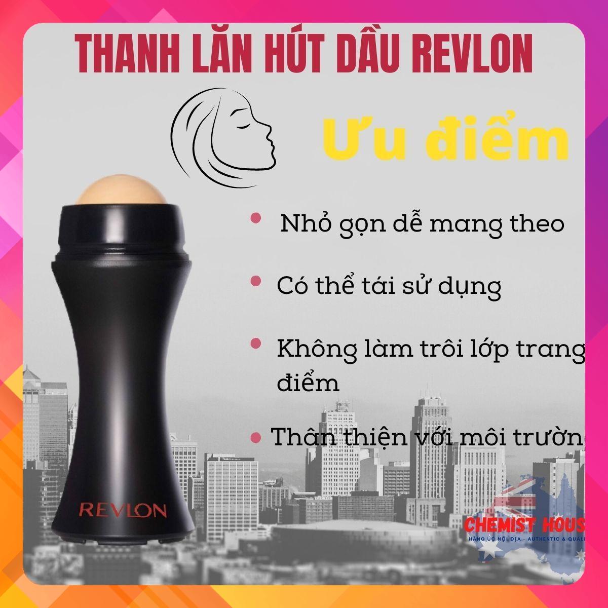 [Hàng chuẩn Úc] Thanh lăn hút dầu Revlon từ núi đá lửa