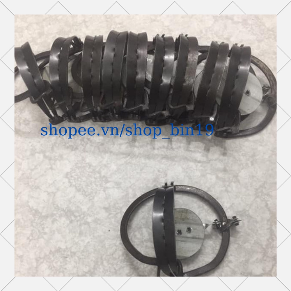 Cạm Bẫy Kiềng 9cm kèm Bàn Đạp + Dây Phanh Cáp Lụa