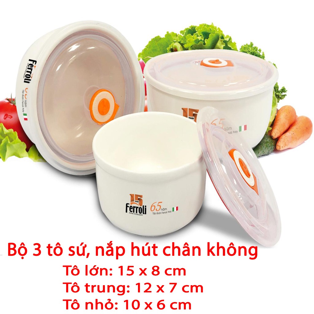 Bộ thố sứ 3 cái