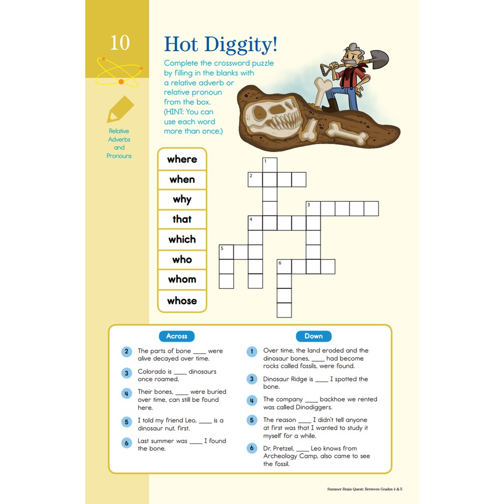 Sách Summer Brain Quest 4&5 - Á Châu Books ( Cho Bé 9 Đến 10 Tuổi )